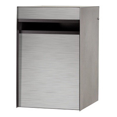 Designer Back Open Letter Box 250 x 300 x 390 in Silver DLBSILV Designer Back Open Letter Box 250 x 300 x 390 in Silver DLBSILV