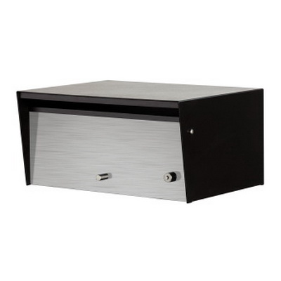 Metro Letterbox Front Open Silver Pearl/Silver | PlaceMakers NZ