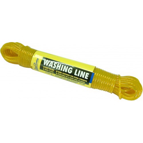 Clothesline Wire Yellow 20m Plastic Coated Clothesline Wire Yellow 20m Plastic Coated