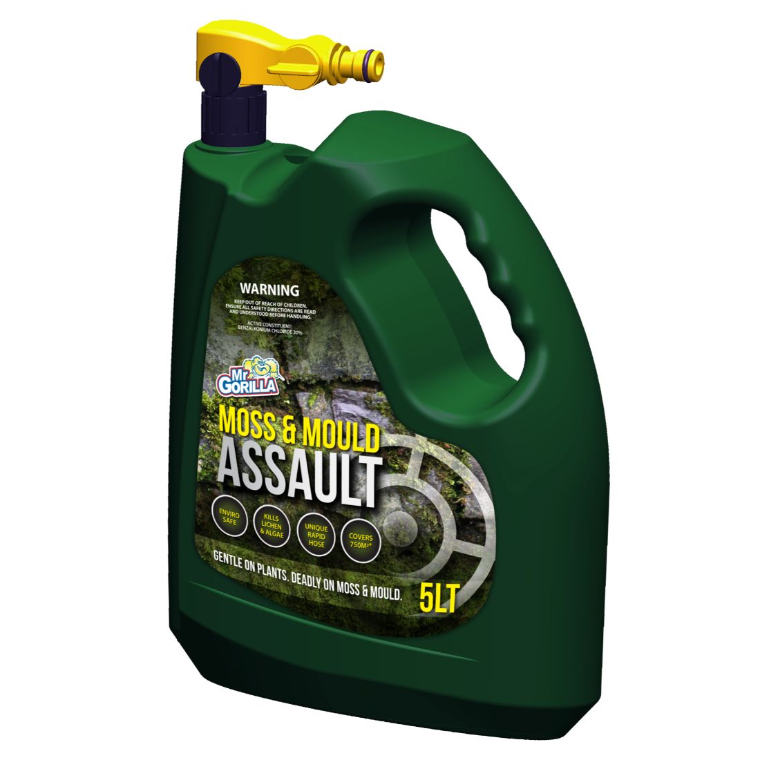 Moss & Mould Assault Rapid Application 5L Moss & Mould Assault Rapid Application 5L