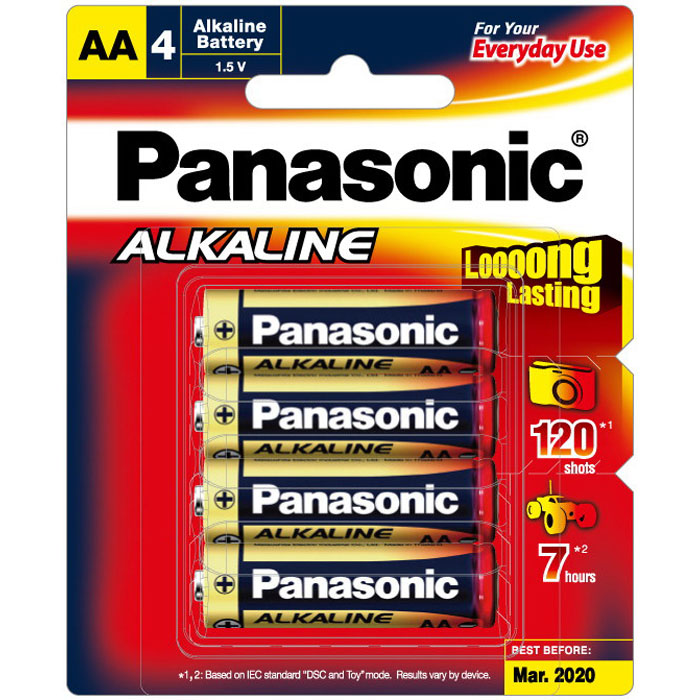AA Alkaline Battery 1.5V Red 4 pack LR6T/4B AA Alkaline Battery 1.5V Red 4 pack LR6T/4B