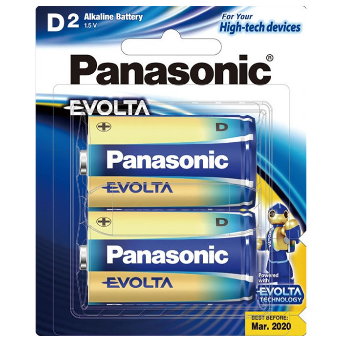 Evolta 1.5V D Alkaline Battery 2 pack Evolta 1.5V D Alkaline Battery 2 pack