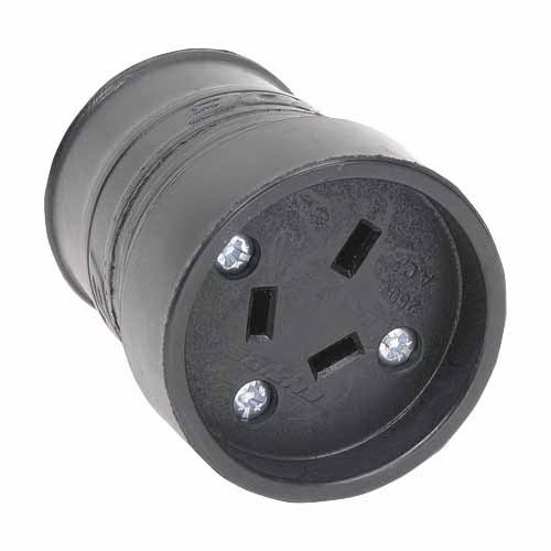 Plug Base 10A Female 3-Pin Rubber Plug Base 10A Female 3-Pin Rubber