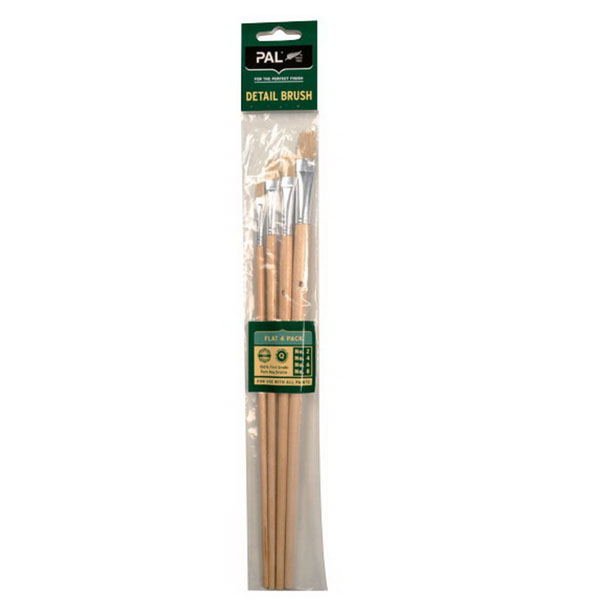 Premium Flat Detail Brush Set 4 Pack Premium Flat Detail Brush Set 4 Pack