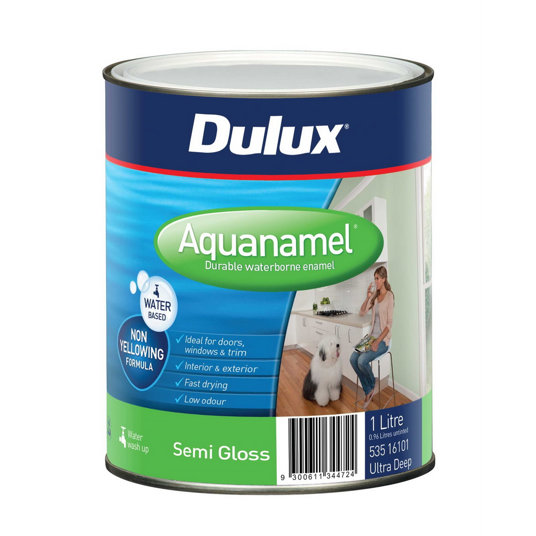 Aquanamel Semi Gloss Ultra Deep 1L Aquanamel Semi Gloss Ultra Deep 1L