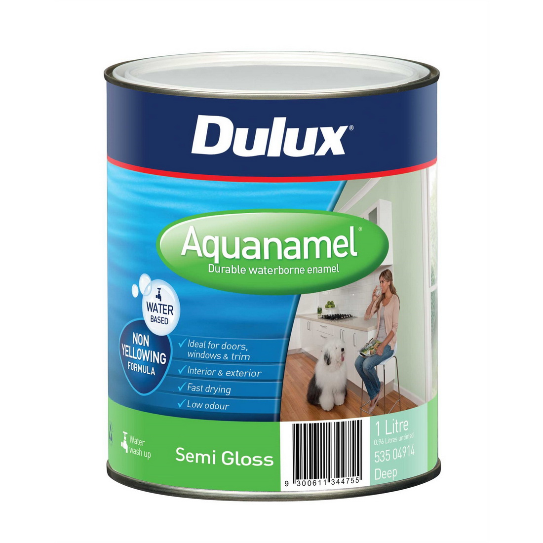 Aquanamel Semi Gloss Deep 1L Aquanamel Semi Gloss Deep 1L