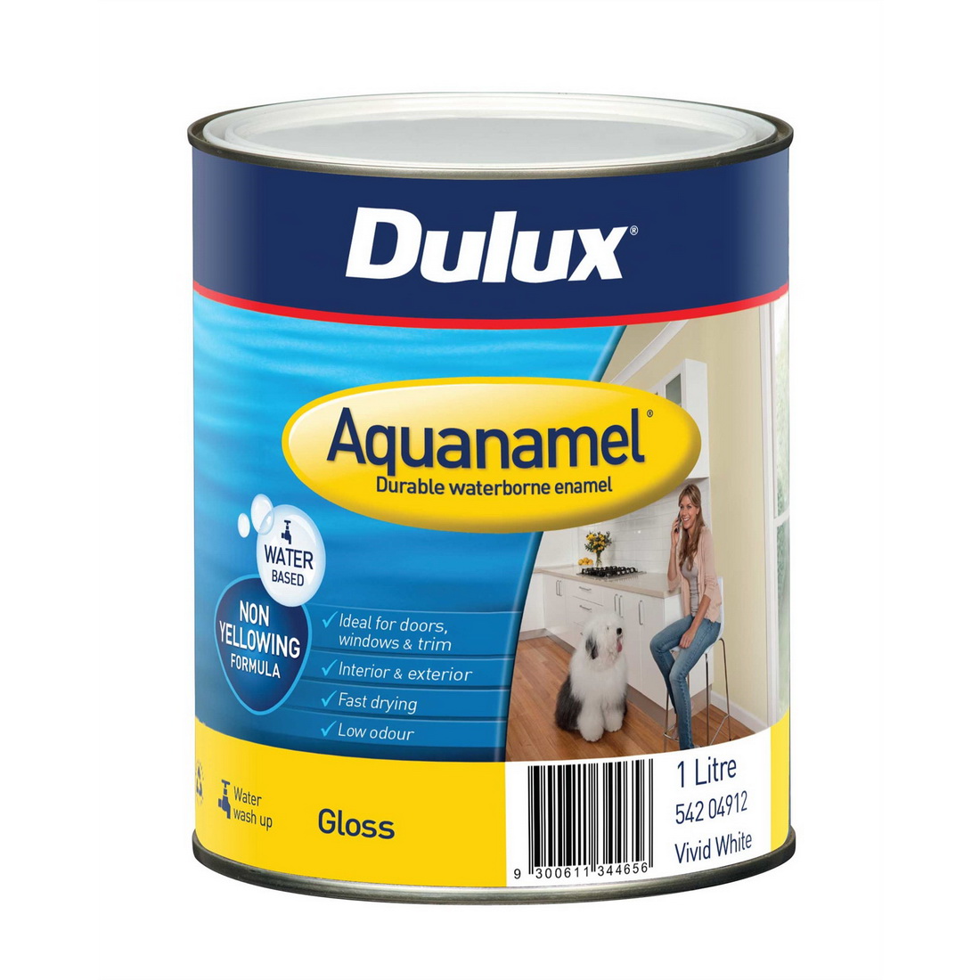 Aquanamel Gloss Vivid White 1L Aquanamel Gloss Vivid White 1L