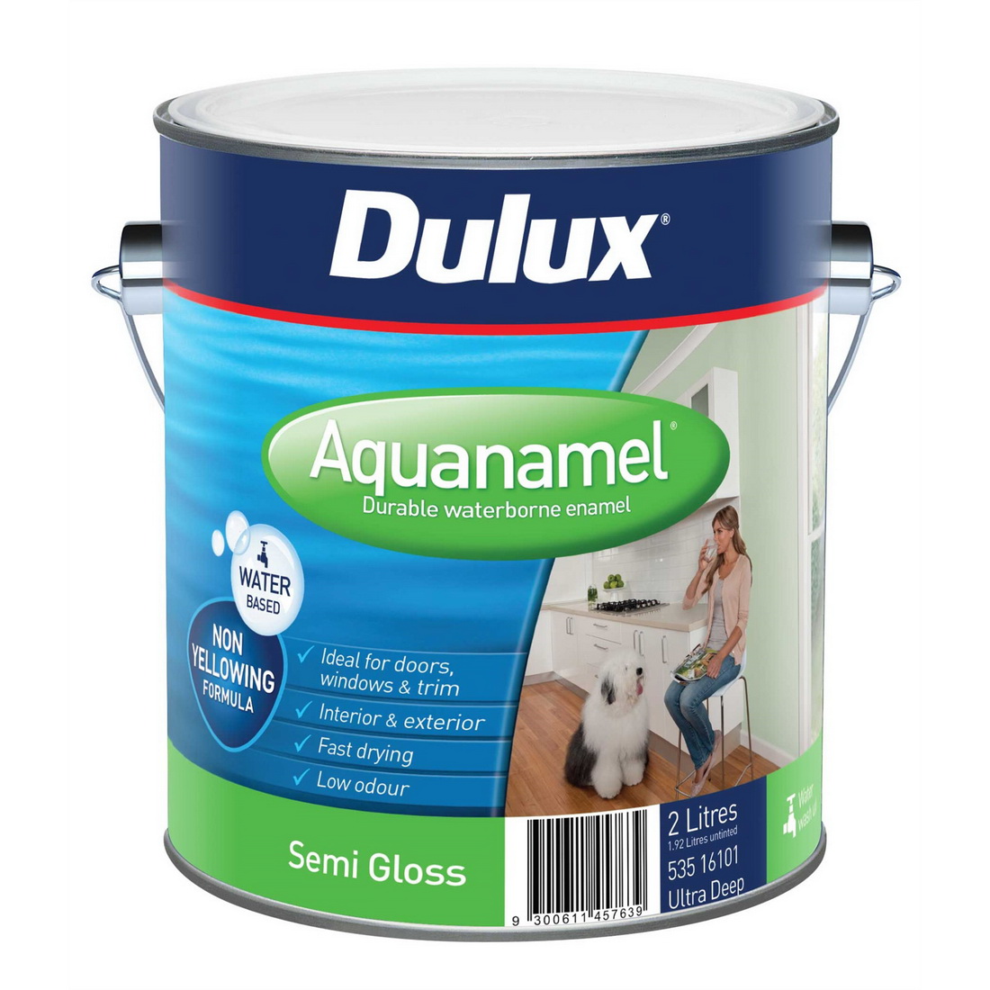 Aquanamel 1L Enamel Paint Semi Gloss Extra Bright Aquanamel 1L Enamel Paint Semi Gloss Extra Bright