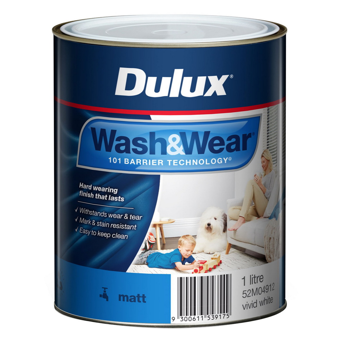 1L Interior Wall Paint Matt Vivid White 1L Interior Wall Paint Matt Vivid White