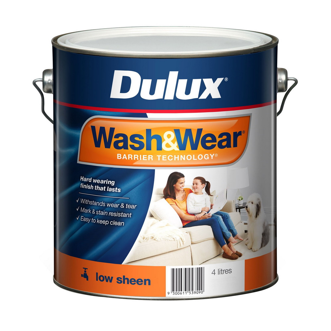 Wash&Wear Interior Low Sheen Opononi 4L Wash&Wear Interior Low Sheen Opononi 4L