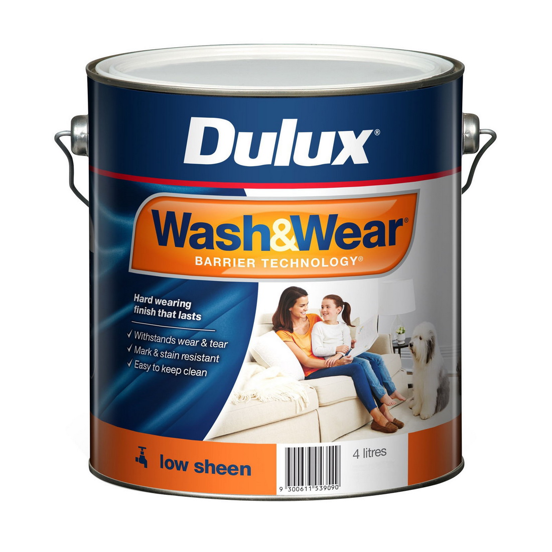 Wash&Wear Interior Low Sheen Okarito 4L Wash&Wear Interior Low Sheen Okarito 4L