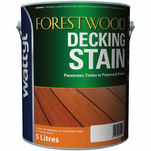 Forestwood Oil Decking Stain Exterior Stain Blackbean 5L Forestwood Oil Decking Stain Exterior Stain Blackbean 5L