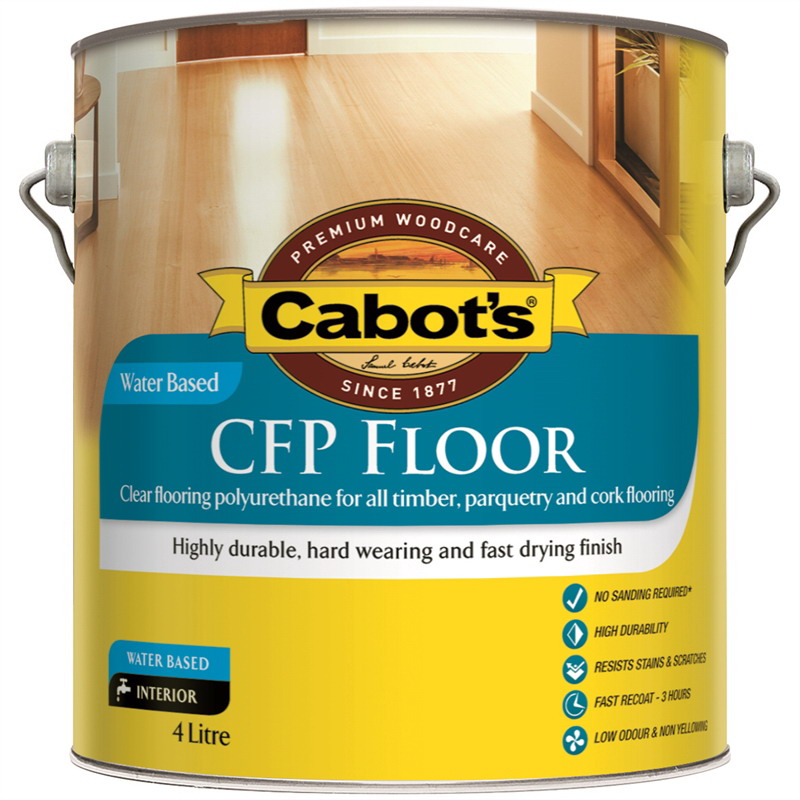 4L CFP Water Based Flooring Polyurethane Gloss Clear 4L CFP Water Based Flooring Polyurethane Gloss Clear