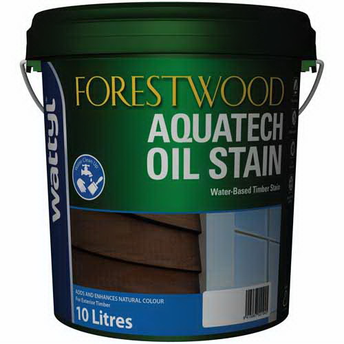 Forestwood Aquatech 10L Exterior Oil Stain Matt Rustic Oak Forestwood Aquatech 10L Exterior Oil Stain Matt Rustic Oak