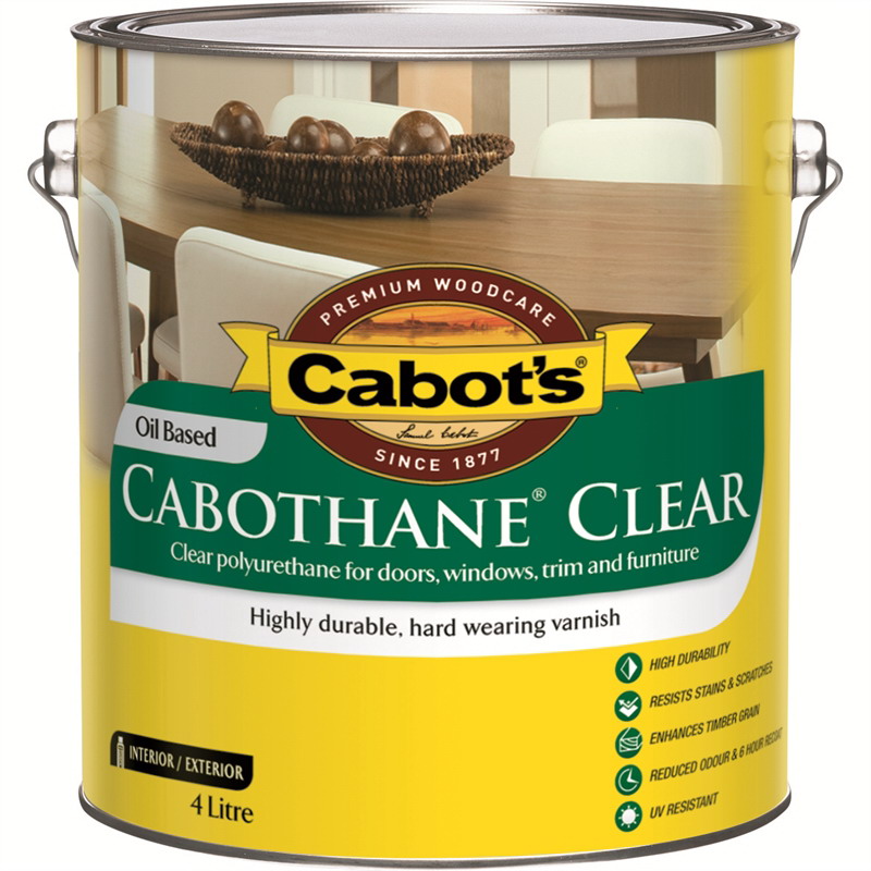 Cabothane Clear Oil Based Satin 4L 86482030-4LZ Cabothane Clear Oil Based Satin 4L 86482030-4LZ