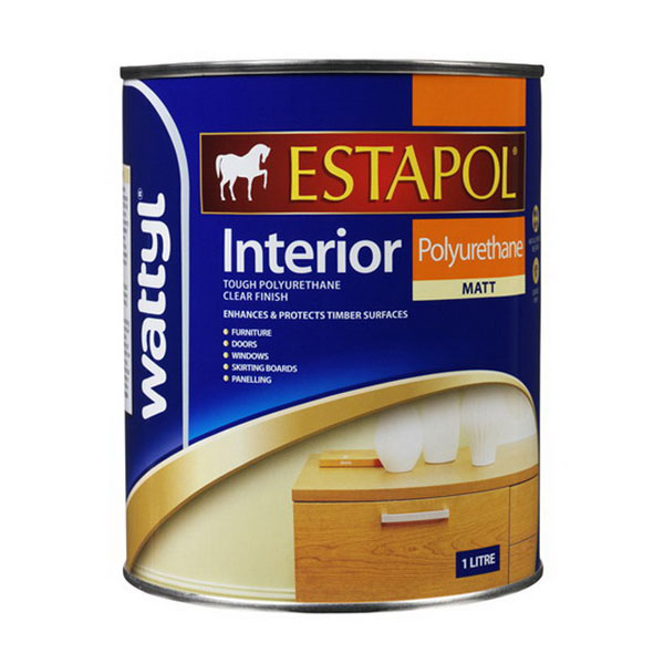Estapol Polyurethane Interior Clear Matt 1L Estapol Polyurethane Interior Clear Matt 1L