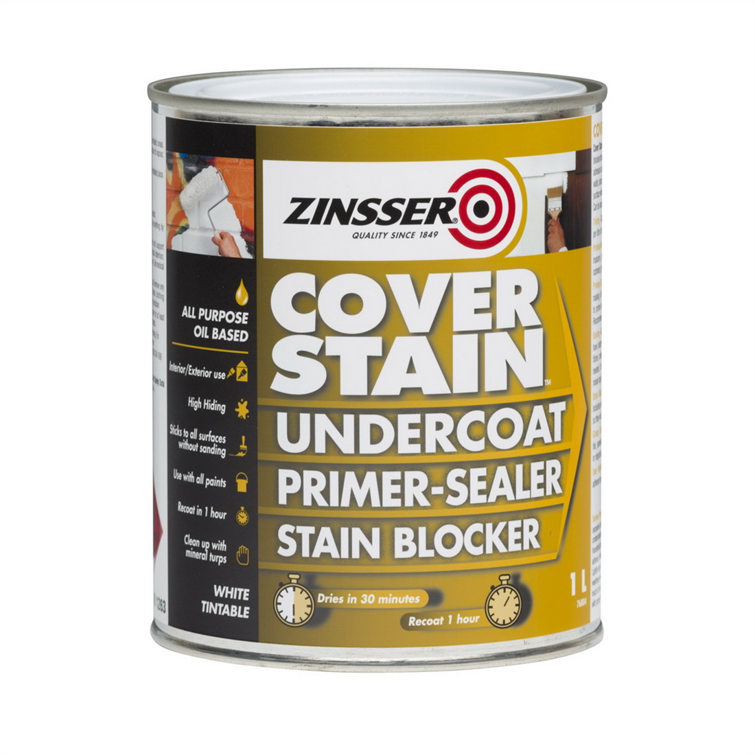 Cover Stain 1L Primer Sealer White Cover Stain 1L Primer Sealer White