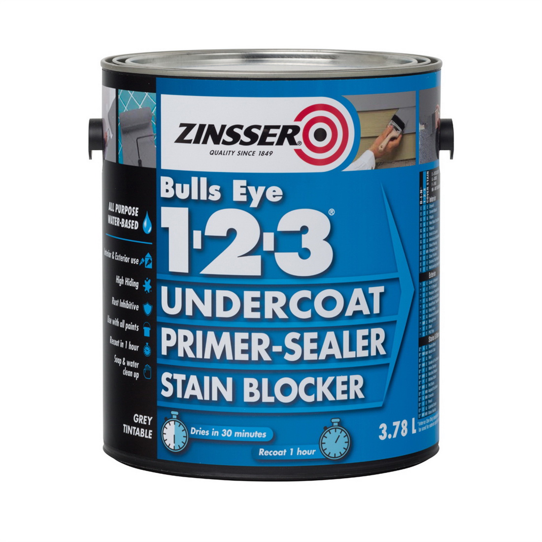 Zinsser Bulls Eye 123 Primer Sealer 3.78L Zinsser Bulls Eye 123 Primer Sealer 3.78L