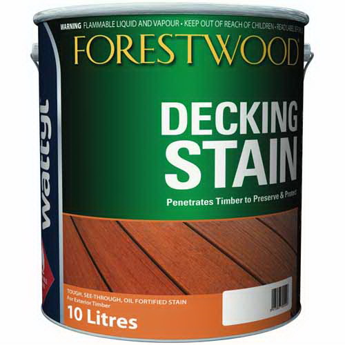 Forestwood Oil Decking Stain Exterior Stain Mission Brown 10L Forestwood Oil Decking Stain Exterior Stain Mission Brown 10L