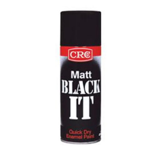 Black IT 400ml Spray Alkyd Enamel Paint Matt Black Black IT 400ml Spray Alkyd Enamel Paint Matt Black