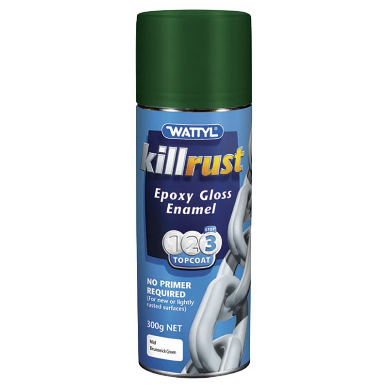 Killrust 300g Enamel Paint Satin Mid Brunswick Killrust 300g Enamel Paint Satin Mid Brunswick