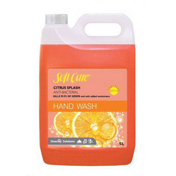 SOFTCARE Anti-Bacterial Hand Wash Citrus Splash 5L SOFTCARE Anti-Bacterial Hand Wash Citrus Splash 5L