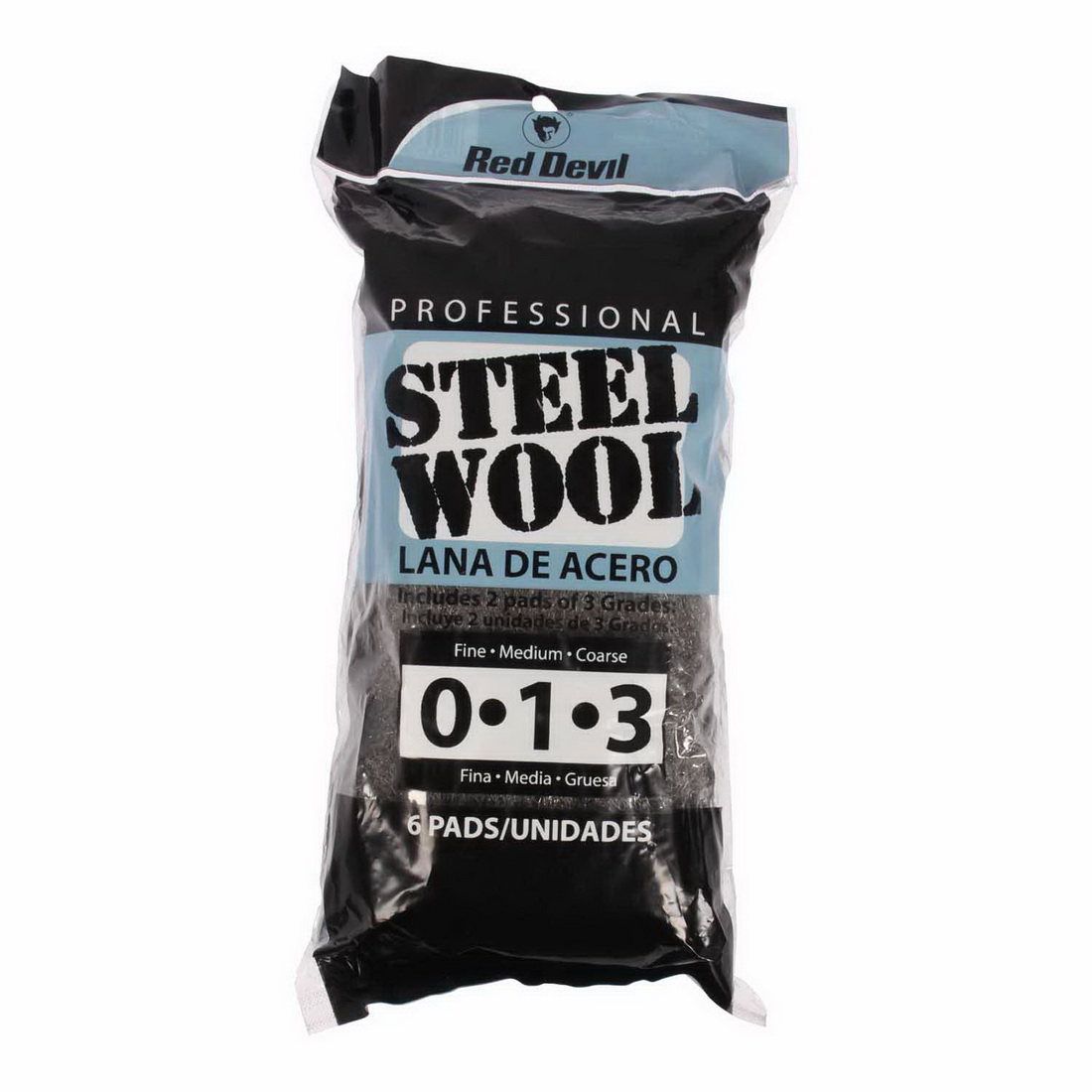 Red Devil Professional No.0/1/3 Multi Grade Steelwool Pads 6 Pack Red Devil Professional No.0/1/3 Multi Grade Steelwool Pads 6 Pack