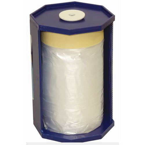 CQ 55cm x 20m Pre-Taped Masking Film with Dispenser CQ 55cm x 20m Pre-Taped Masking Film with Dispenser