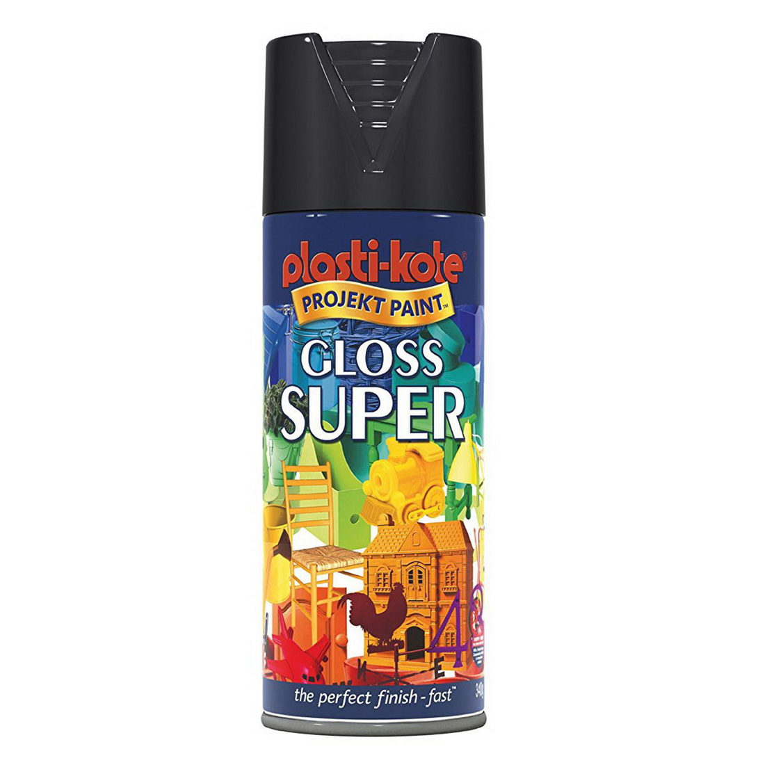 PlastiKote Super Gloss Spray Paint Black GA-PK1100 PlastiKote Super Gloss Spray Paint Black GA-PK1100