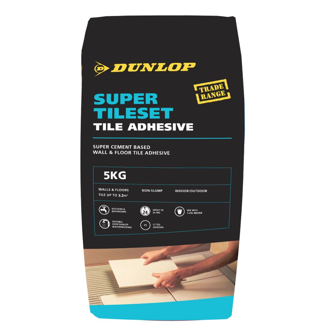 Super Tileset Adhesive Off White 5kg 10361 PlaceMakers NZ