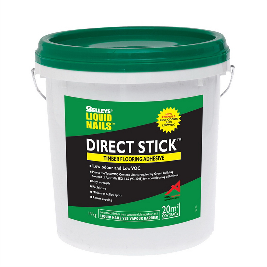 Selleys Liquid Nails Direct Stick Timber Flooring Adhesive 14kg Brown LNDS14K Selleys Liquid Nails Direct Stick Timber Flooring Adhesive 14kg Brown LNDS14K