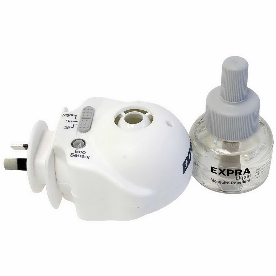 Expra 60 Nights Mozzie Repeller Plug In Unit insect Control Grey/White SPUNIT Expra 60 Nights Mozzie Repeller Plug In Unit insect Control Grey/White SPUNIT
