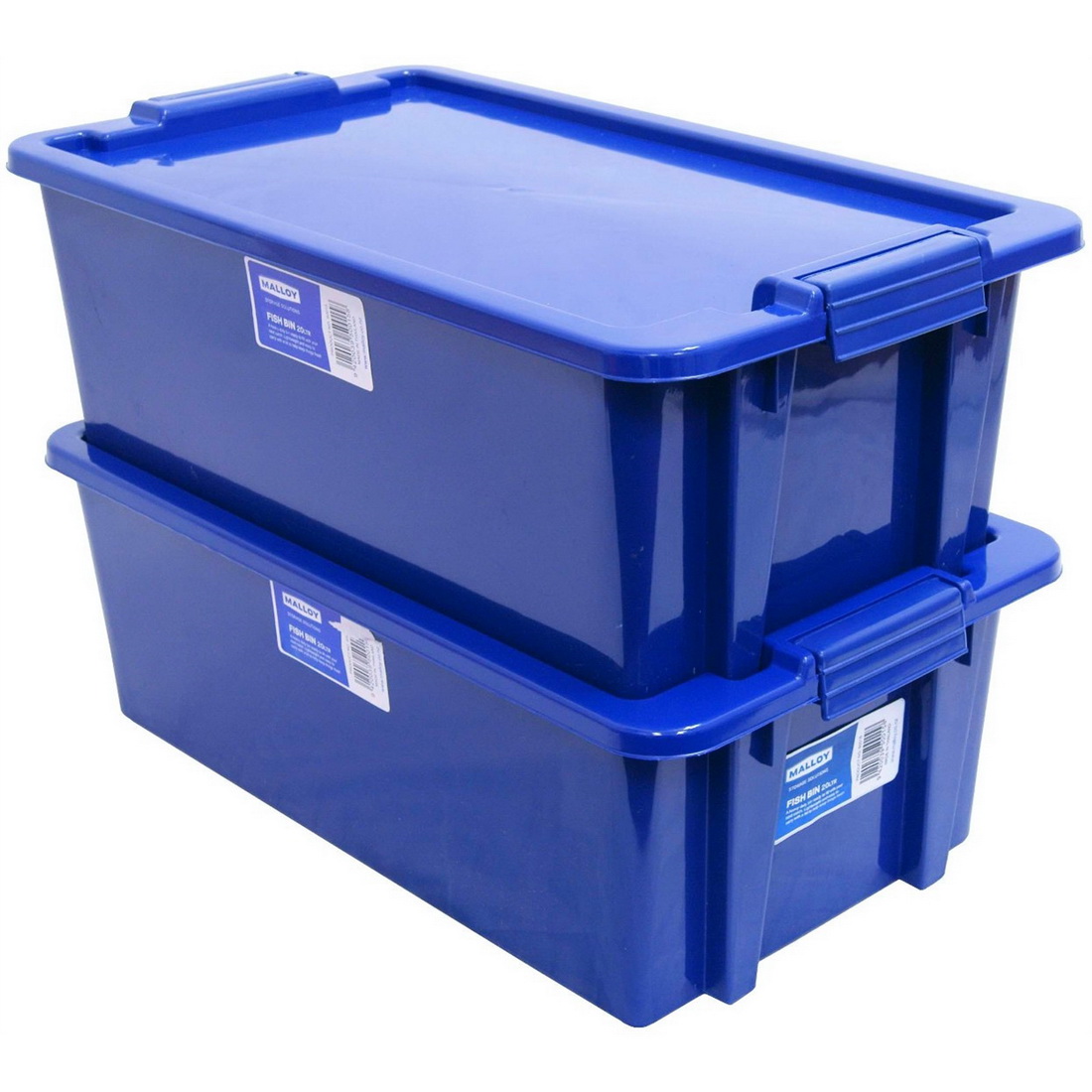 Fish Bin Plastic Storage With Lid 20L Blue S0015 Fish Bin Plastic Storage With Lid 20L Blue S0015