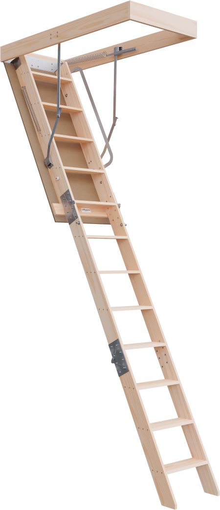 Deluxe Range 2750 - 3100mm Attic Ladder Timber Deluxe Range 2750 - 3100mm Attic Ladder Timber