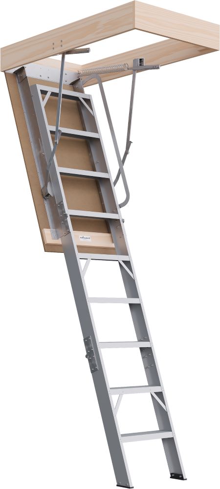 Commercial Range 2300 - 2500mm Attic Ladder Aluminium | Attic Stairs ...