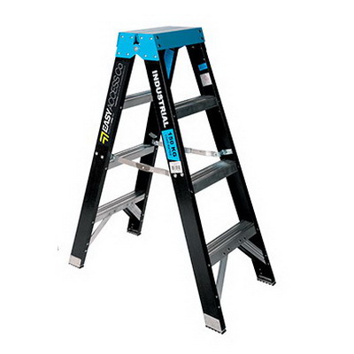 Trade Series Fibreglass 4 Step 1.2m Doublesided Ladder 150kg Trade Series Fibreglass 4 Step 1.2m Doublesided Ladder 150kg