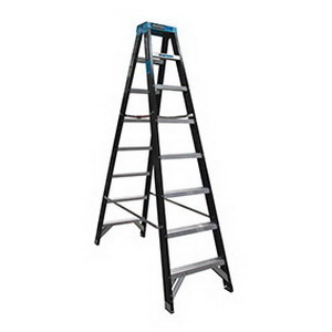 Trade Series Fibreglass Double side Ladder 8 Steps 2.4m 150kg OXDSF08 Trade Series Fibreglass Double side Ladder 8 Steps 2.4m 150kg OXDSF08
