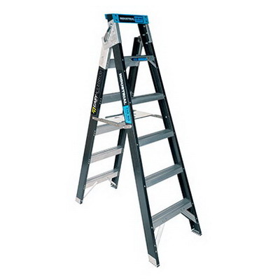 Trade Series Dual Purpose Fibreglass Ladder 6 Step 1.8-3.2m 150kg Trade Series Dual Purpose Fibreglass Ladder 6 Step 1.8-3.2m 150kg