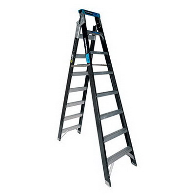 Trade Series Dual Purpose Fibreglass Ladder 8 Step 2.4-4.5m 150kg Trade Series Dual Purpose Fibreglass Ladder 8 Step 2.4-4.5m 150kg