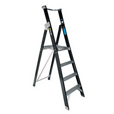 Trade Series Fibreglass 4 Step 1.2m Platform Ladder 150kg Trade Series Fibreglass 4 Step 1.2m Platform Ladder 150kg
