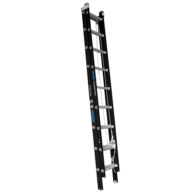 150kg Heavy Duty 9-Step Extension Ladder 2.8-4.7m Fibreglass 150kg Heavy Duty 9-Step Extension Ladder 2.8-4.7m Fibreglass