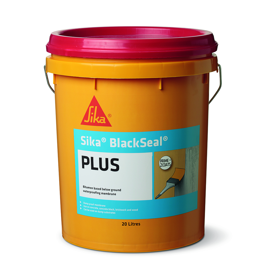 Blackseal Plus Liquid Bitumen Waterproofing Membrane 20L Black 450387 Blackseal Plus Liquid Bitumen Waterproofing Membrane 20L Black 450387