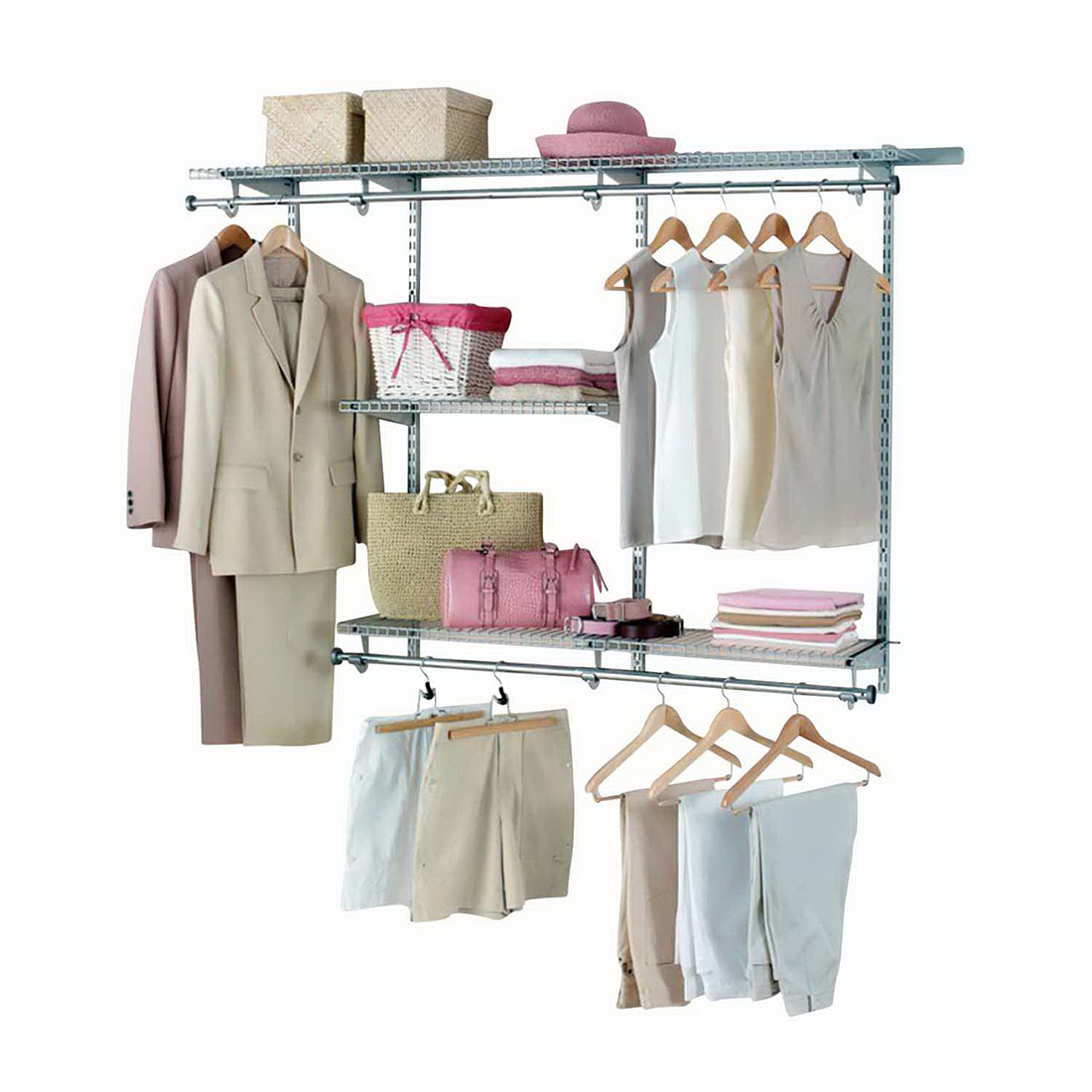 Deluxe 900-1800mm Adjoined Wardrobe Configuration Satin Deluxe 900-1800mm Adjoined Wardrobe Configuration Satin