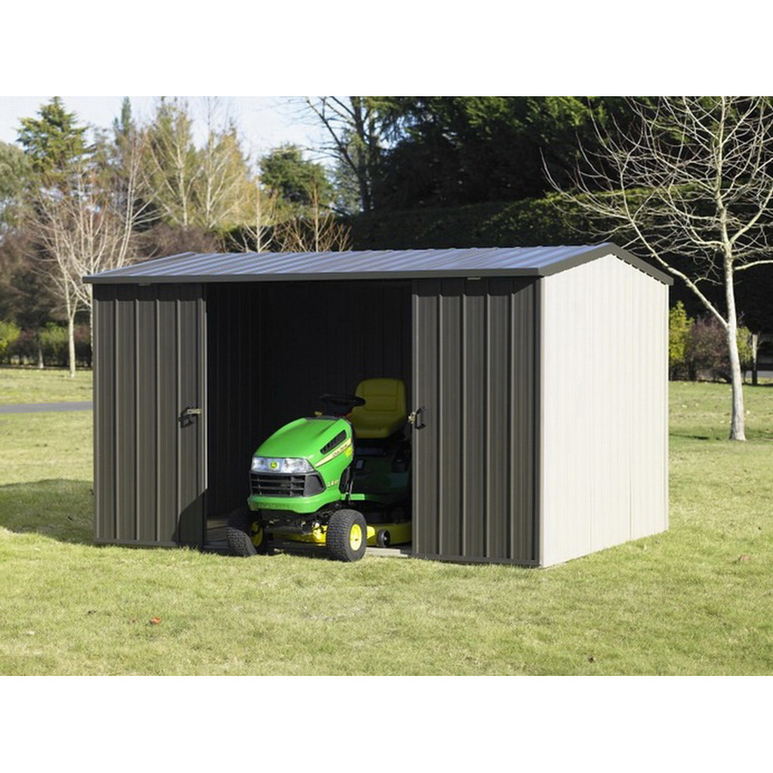 Kiwi Kitset Garden Shed 3.38 x 2.545 x 2.11 m Zinc KMK3AZ Kitset