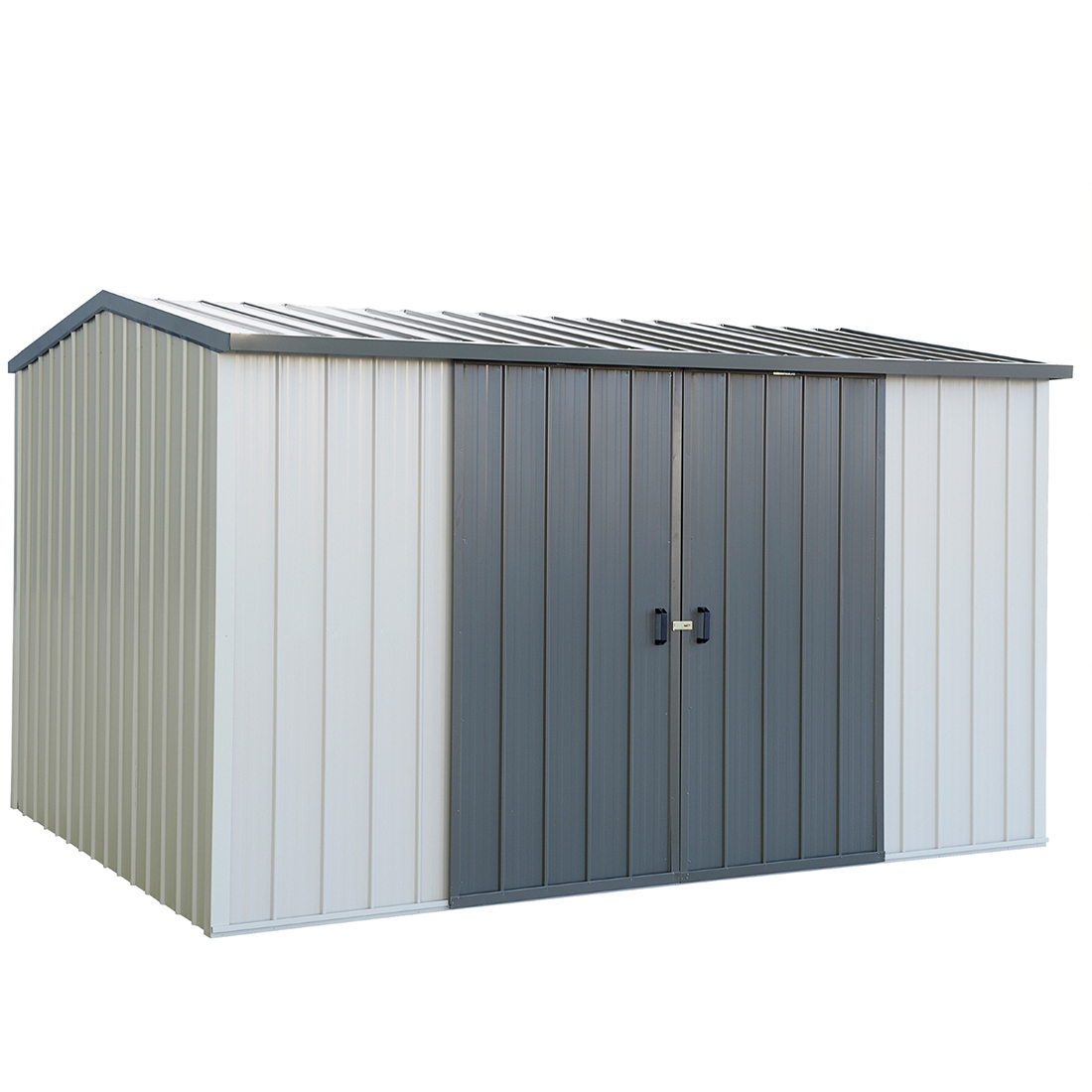 Kiwi Colour Kitset Garden Shed 3.38 x 2.545 x 2.11m | Kitset Metal ...