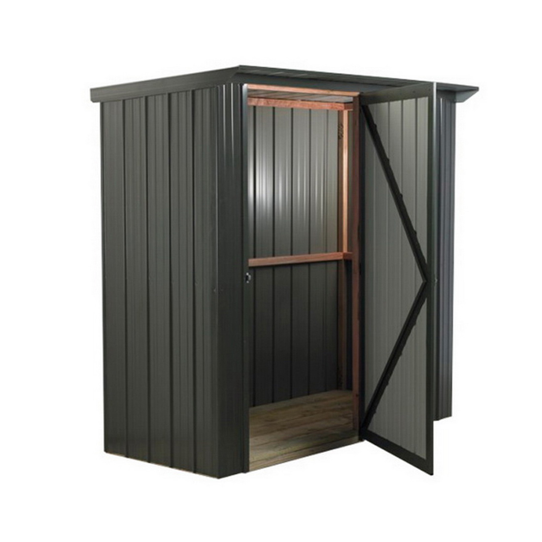 FORT Kitset Garden Shed 1.97 x 0.855 x 1.975 m Zinc FTUF200Z Kitset