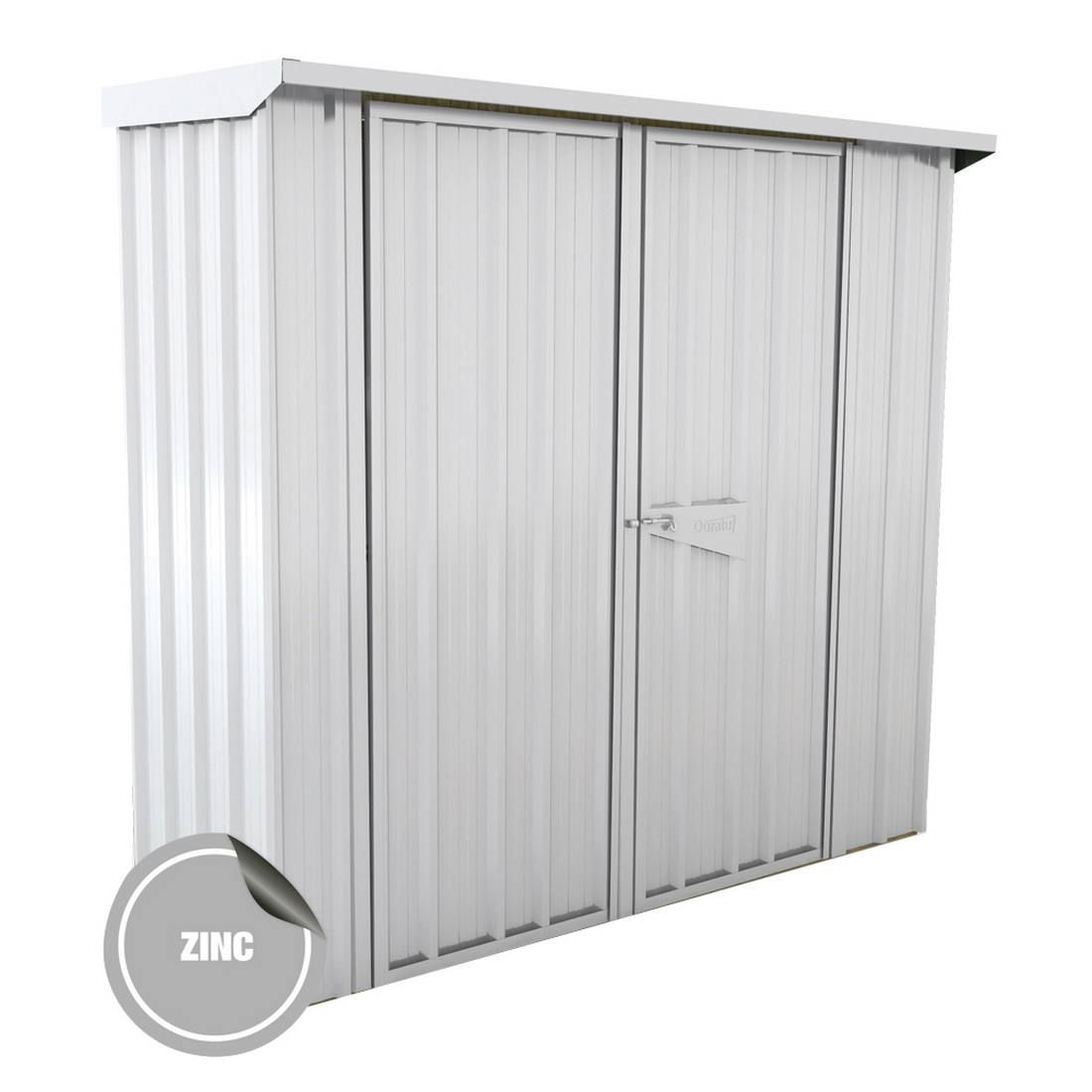 duratuf skillion roof kitset garden shed 2.02 x 0.685m