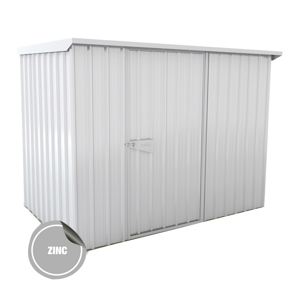 Garrison Zinc Kitset Garden Shed 2.52 x 1.52m Kitset Metal Zinc