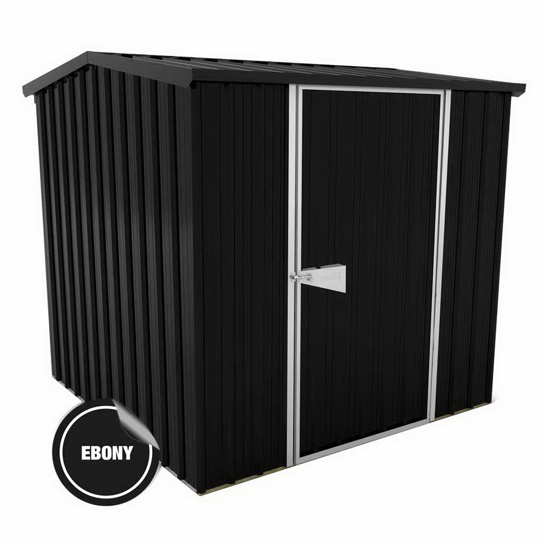 Garrison Ebony Kitset Garden Shed 2.02 x 2.02m | Kitset Metal Coloured ...