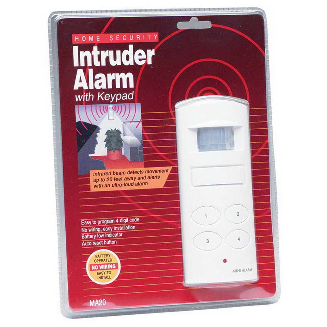 Battery Powered Shed Alarm with Booster Siren Garden Shed Accessories